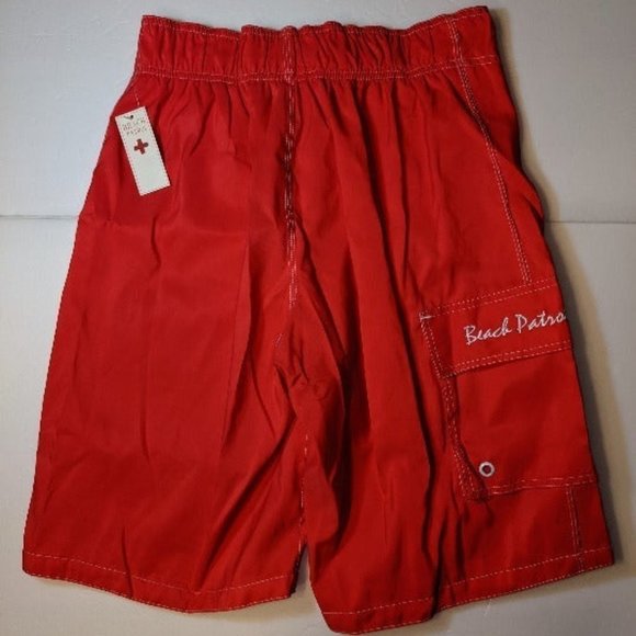 Beach Patrol Red Swim Trunks Size S NWT - Picture 5 of 5